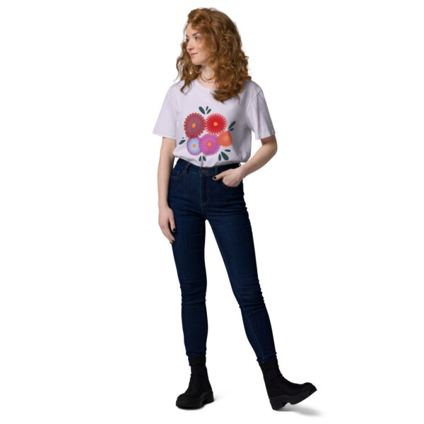 Aster flowers organic unisex t-shirt - Bild 10