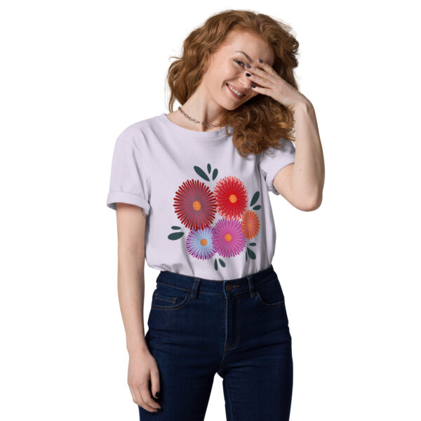 Aster flowers organic unisex t-shirt - Bild 9
